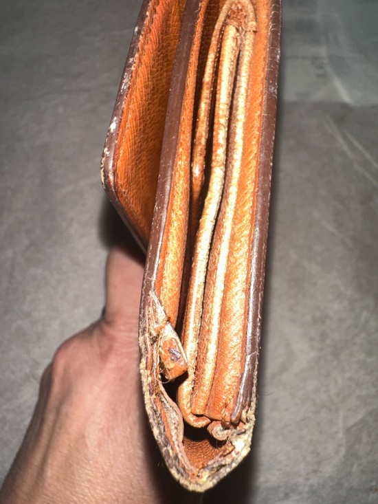 Louis Vuitton Brown and Gold Monogram Wallet - Picture 11 of 14